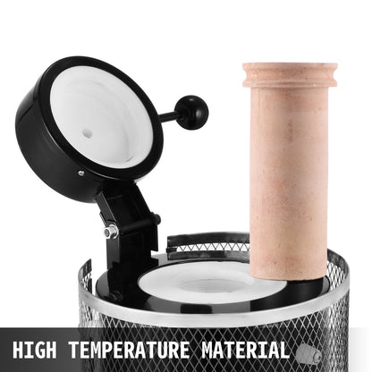 Gold Melting Furnace, 1350W, 1150℃ Max Temperature, Digital Electric Melting Furnace Machine, with 3 kg Ceramic Crucible, for Casting Refining Precious Metals, Melts Gold, Silver, Aluminum