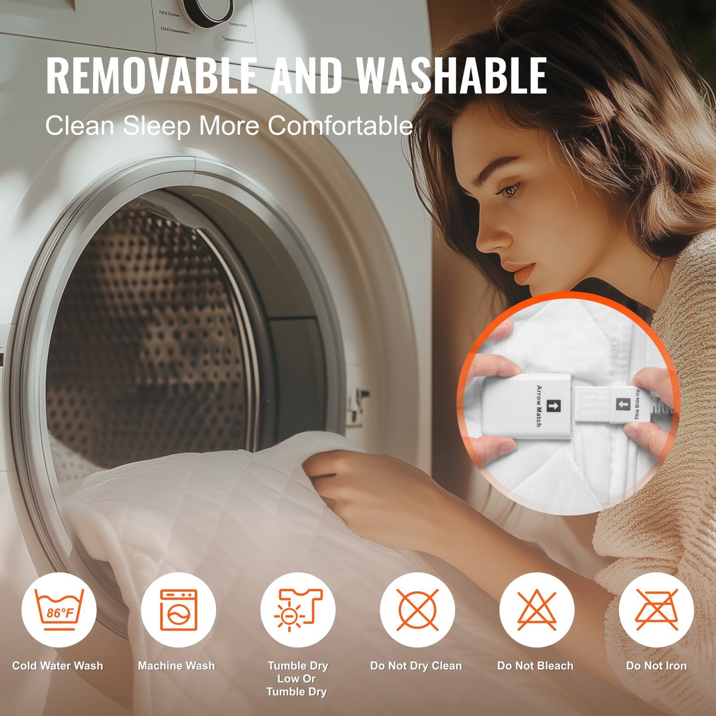 Beheizbare Matratzenauflage, 150 x 80 cm, elektrische Bettwärmer mit 4 Heizstufen, 12-Stunden-Timer, 8-Stunden-Abschaltautomatik, elektrischer Matratzenbezug aus gebürstetem Stoff mit tiefem Rundum-Gummizug