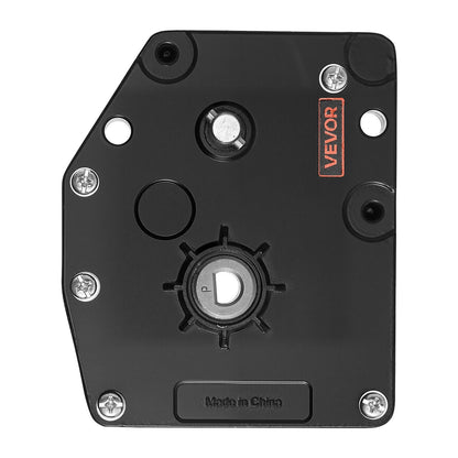 RV Fifth Wheel Landing Gear Box 276602, Universal Mount Steel Gearbox Compatible with Lippert Venture, Atwood, Stromberg Carlson Landing Gear Systems, Replace LG-179015, Adjustable Height, Black