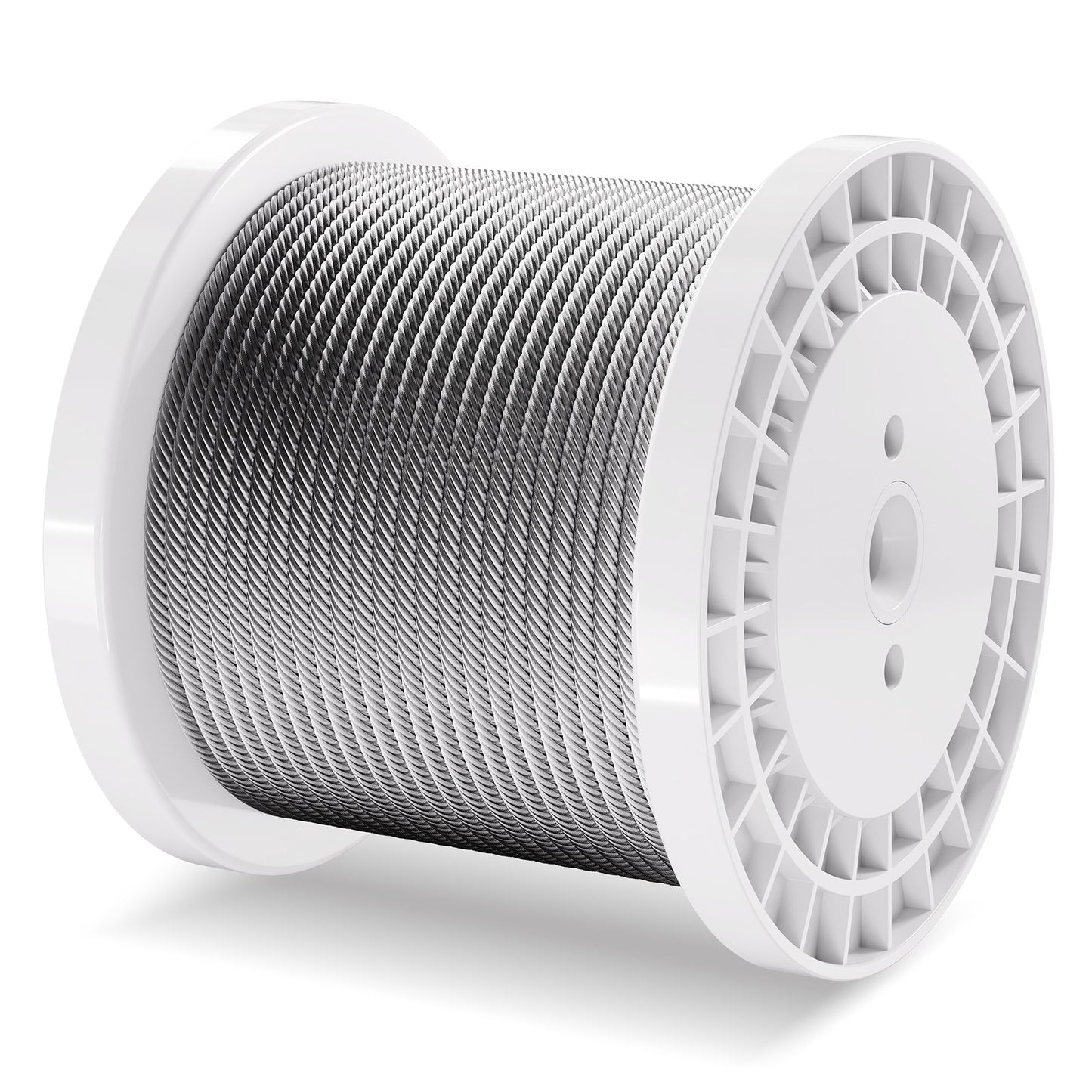 Drahtseil, 1/4" 250 ft (ca. 76 m) verzinktes Kohlenstoffstahlseil mit Handschuhen, Bruchfestigkeit 7000 lbs (ca. 3175 kg), 7 x 19 Litzen, Marine- und Flugzeugqualität, für Handläufe, Treppen, Terrassen, Zäune und Außenbereiche