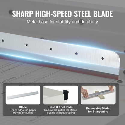 Paper Cutter 43.2 cm A3 Guillotine Paper Trimmer 400 Sheet Capacity Metal Base