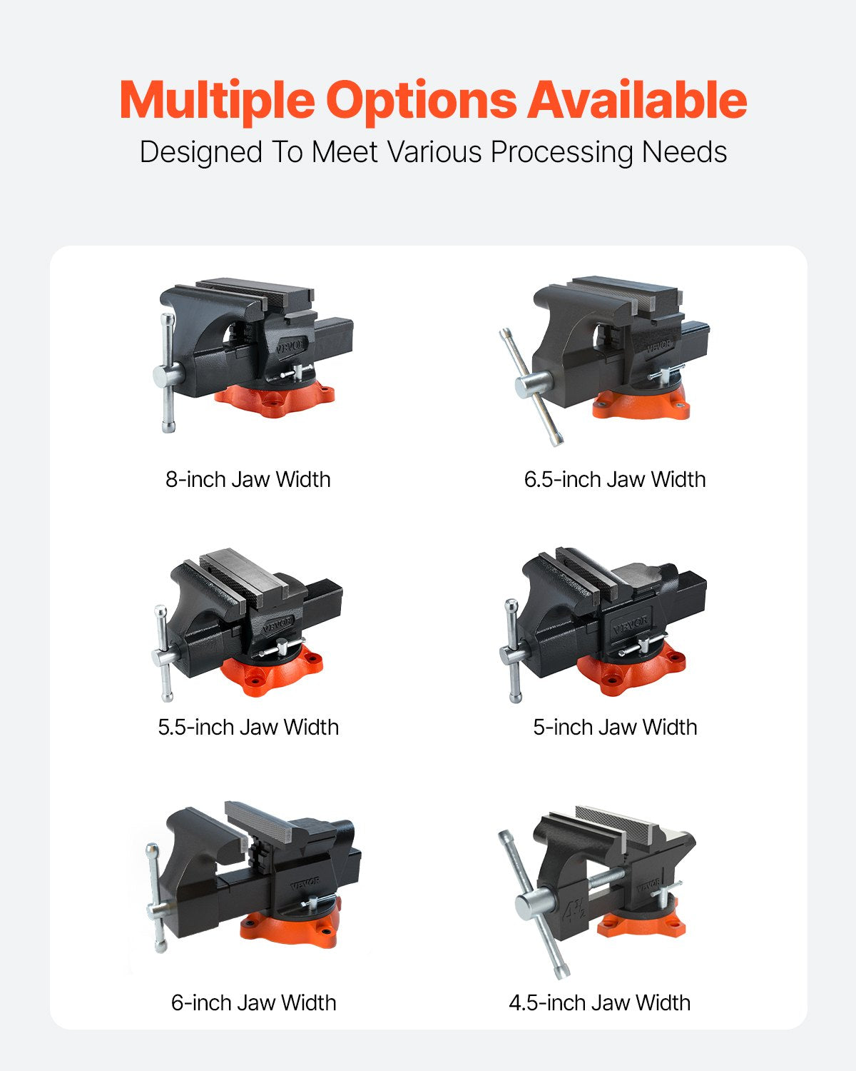Bench Vise, 140 mm(5.5") Jaw Width, 140 mm(5.5") Max Jaw Opening Multipurpose Vise with 360°Swivel Locking Base, 71 mm(2.8") Throat Depth, Heavy Duty Ductile Iron Workbench Vise, Two-Way Jaws for Clamping Round Pipes
