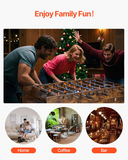 3-in-1 Combo Game Table Set, 54" Air Hockey Table, Multi Combination Table with Air Hockey, Ping Pong, Foosball, Pushers & Pucks, Air Powered Arcade Hockey Table for Family Game Room Office