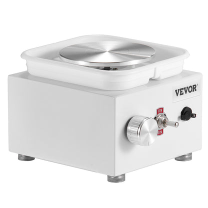 Mini-Töpferscheibe, Drehzahl einstellbar von 0–320 U/min, abnehmbare Formscheibe, 2,56 Zoll/3,94 Zoll Drehteller, elektrische Keramikscheibe, 18-teiliges Zubehör, für Kunsthandwerk und Heimwerkerprojekte, Weiß