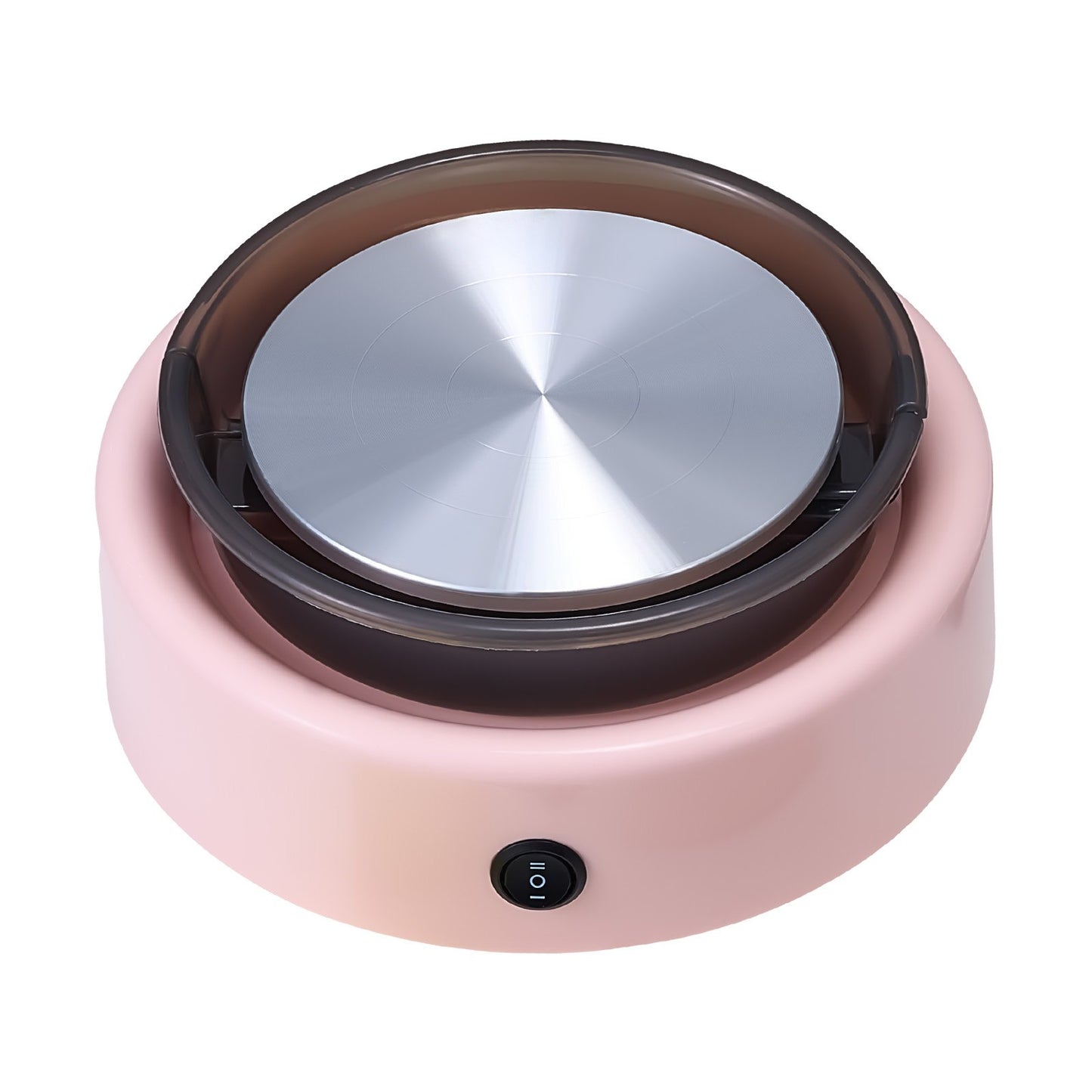 Mini Pottery Wheel, 158 mm Turntable, Forward and Reverse Rotation, Adjustable Speed, Electric Clay Wheel for Kids and Beginners, with Shaping Tools, for Home DIY, Pottery Classes, Pink