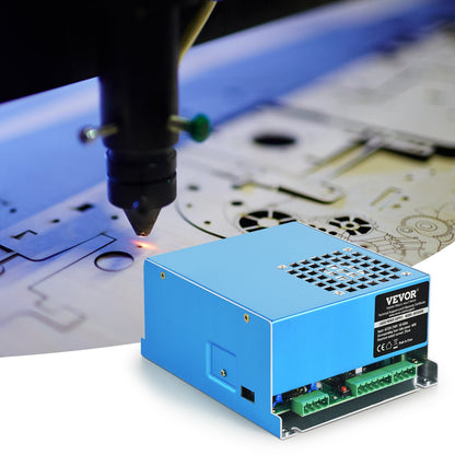 CO2 Laser Power Supply, 40W, Power Supply for 40W Laser Tube, Constant Current Protection, Open Circuit Protection, Fast Heat Dissipation, Compatible for Multi-brand Laser Engravers & Cutters