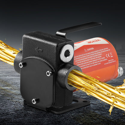 Fuel Transfer Pump, 12V DC 19L/min(5 GPM) 75W(1/10 HP), Portable Electric Diesel Transfer Pump with Auto Shut-Off Fuel Nozzle, Long Inlet & Outlet Hose for Gasoline Diesel, Kerosene, Methanol Blends