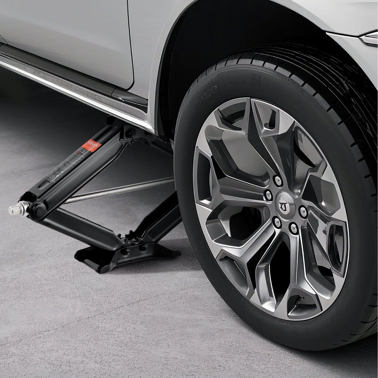 6500 lbs RV Scissor Jacks, 4-23.4 in RV Stabilizer Leveling Scissor Jacks, Set of 2, Heavy Duty Stabilizer Jack with Crank Handle, Socket and Bubble Levels, Not Easily Bent or Deformed