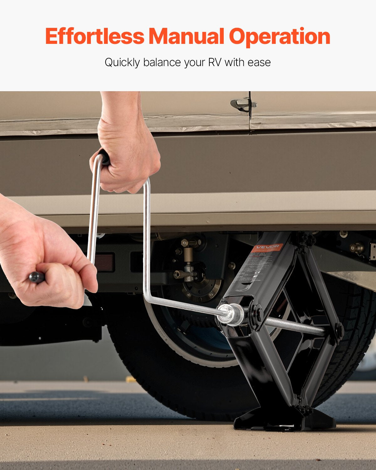 5000 lbs RV Scissor Jacks, 4-23.4 in RV Stabilizer Leveling Scissor Jacks, Set of 4, Heavy Duty Stabilizer Jack with Crank Handle, Socket and Bubble Levels, Not Easily Bent or Deformed