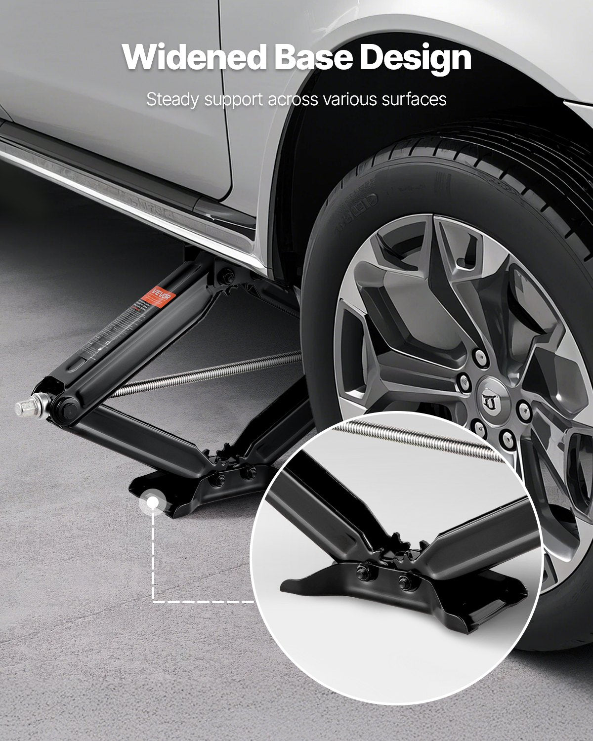 9000 lbs RV Scissor Jacks, 4-23.4 in RV Stabilizer Leveling Scissor Jacks, Set of 4, Heavy Duty Stabilizer Jack with Crank Handle, Socket and Bubble Levels, Not Easily Bent or Deformed