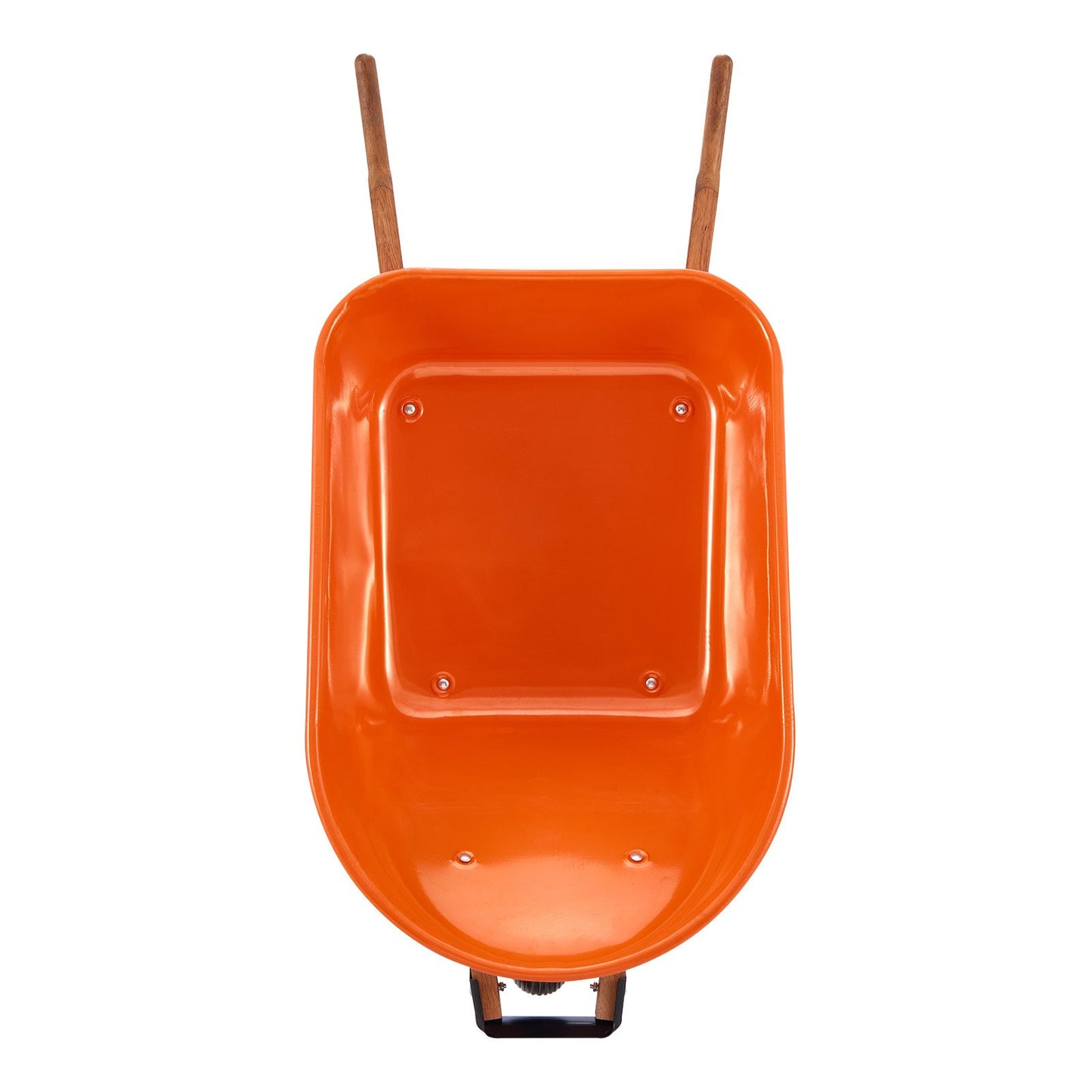 Wheelbarrow Cart, 6 Cu. Ft. Load & 330 lbs Capacity, One Wheel Garden Dump Cart Wheel Barrow with Metal Handle & 16" Wide Track Wheels, Easy Loading Utility Yard Cart & Wagons for Lawn Farm