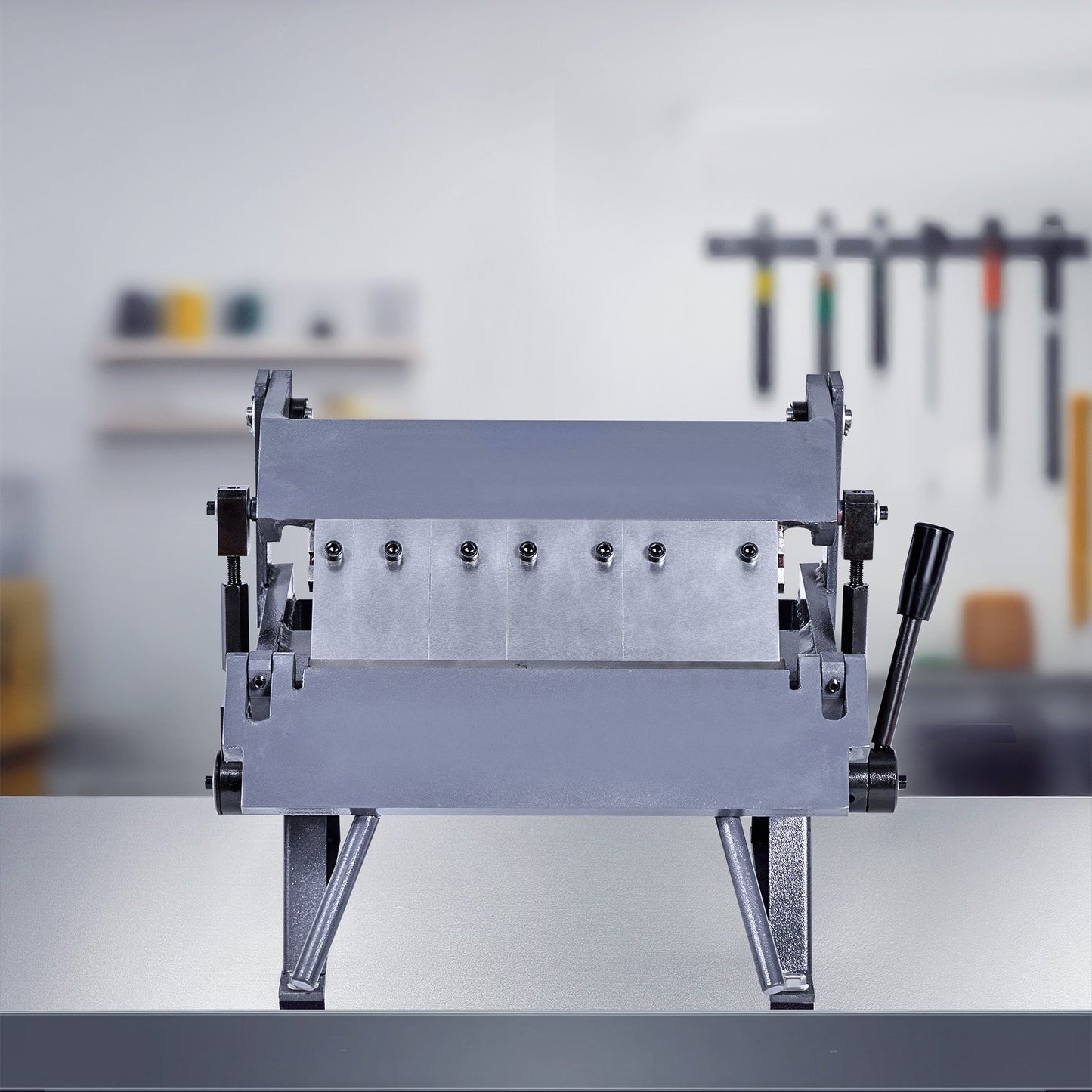 Box and Pan Brake, 305 mm/12 inch Sheet Metal Bending Brake, 20-Gauge Mild Steel Capacity, 0-135 Degree Adjustable, Metal Bender Machine with 5 Fingers, Heavy-Duty Aluminum Folder for Precise Bending