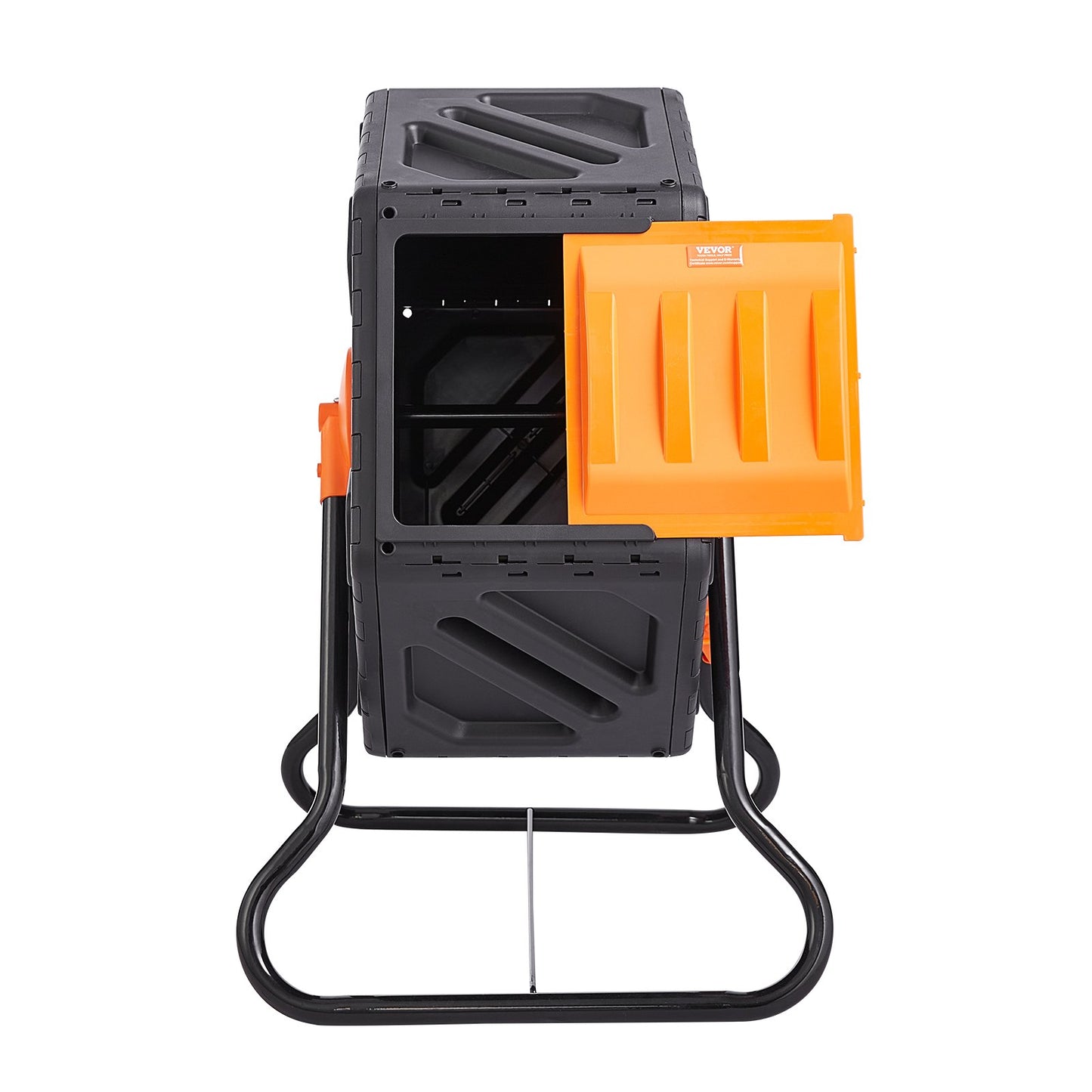 Compost Bin, 70 L Small Composting Tumbler, Compact Single Rotating Chamber with Sliding Door and Steel Frame, BPA Free Composter Bin Tumbler for Garden, Kitchen, Yard, Outdoor