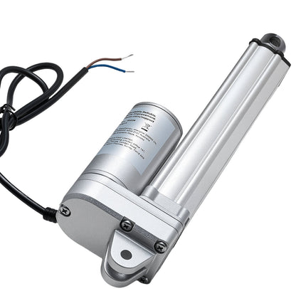 12V Linear Actuator, 152.4mm Stroke IP65 Waterproof Linear Actuator, 3000N 5mm/s Motion Actuators with Mounting Brackets for Solar Trackers, Industrial Machinery, Door Opener
