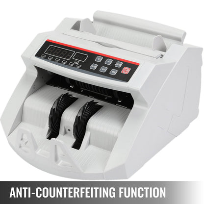 Banknotes Counters Money Counter With LED Display Professional Note Counter With False Banknotes Detector, UV/MG, 1000 Bills/Minute, Counts Only Number of Sheets