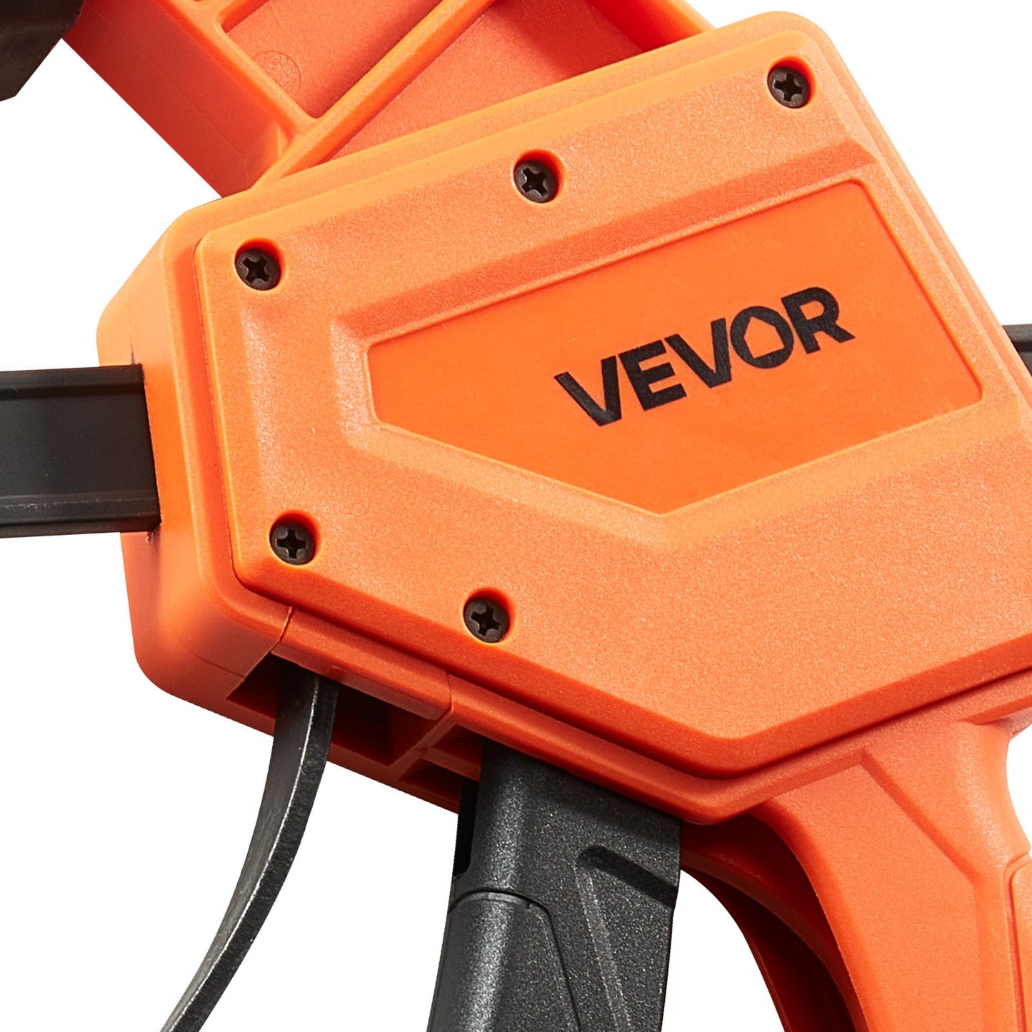 Bar Clamps for Woodworking, 2-Pack 30.48 cm One-Handed Clamp/Spreader, Quick-Grip F-Clamp with 154 kg Load Limit, Premium Plastic and Carbon Steel, for Woodworking Metal working, Orange + Black