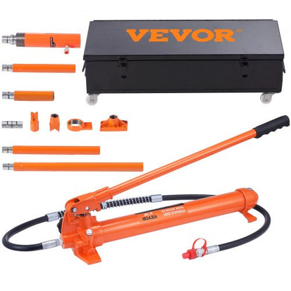 20 Ton Porta Power Kit, Portable Hydraulic Jack with 4.6 ft/1.4 m Oil Hose, Car Frame Repair Tool with Storage Case for Automotive, Heavy Equipment, Mechanic (44000 LBS)