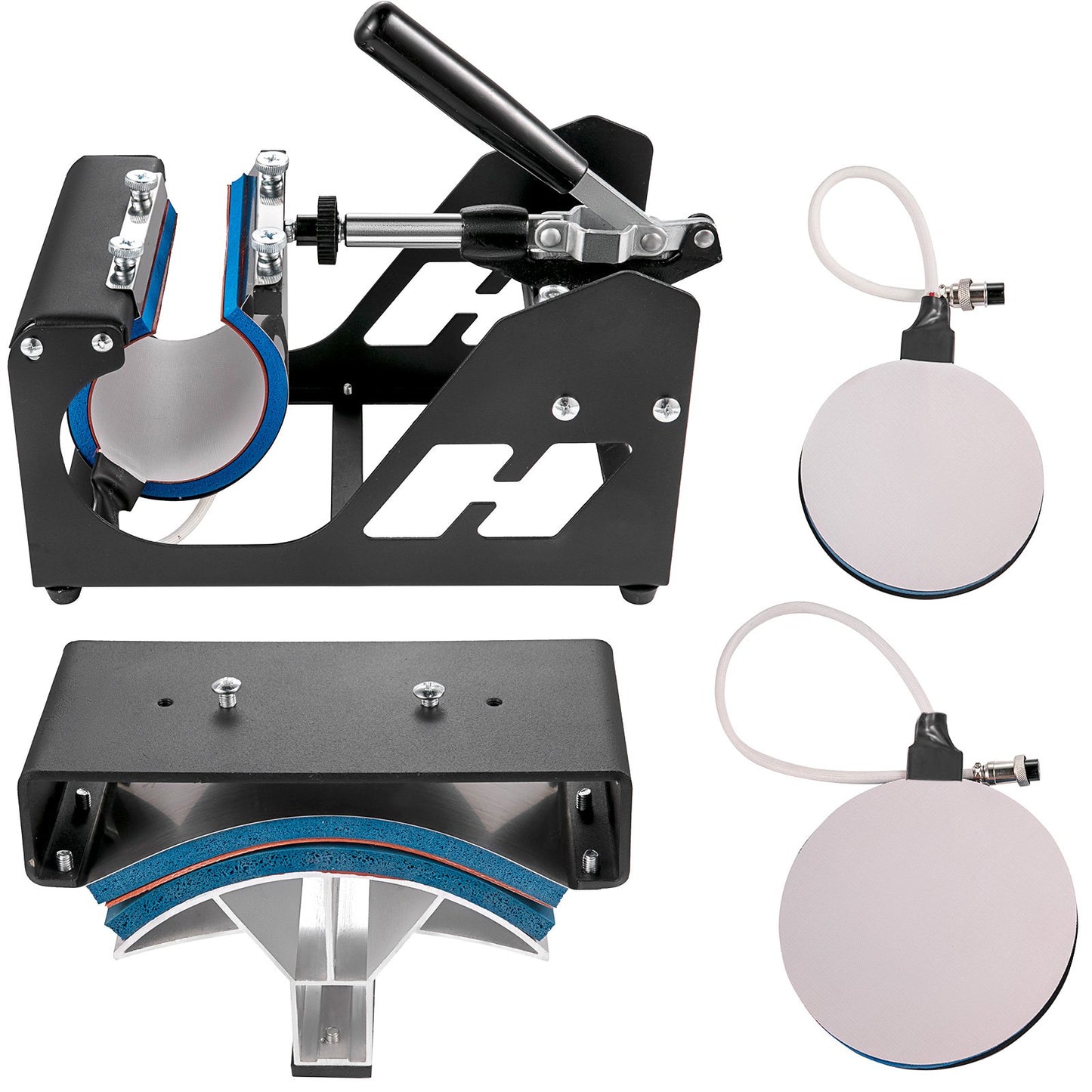 VEV Heat Press 5 in 1 Heat Press Machine 38x30cm T-shirt Press Mug Printing Machine Multifuctional Heat Transfer Machine for T-shirt Mug Hat Plate Transfer Printer