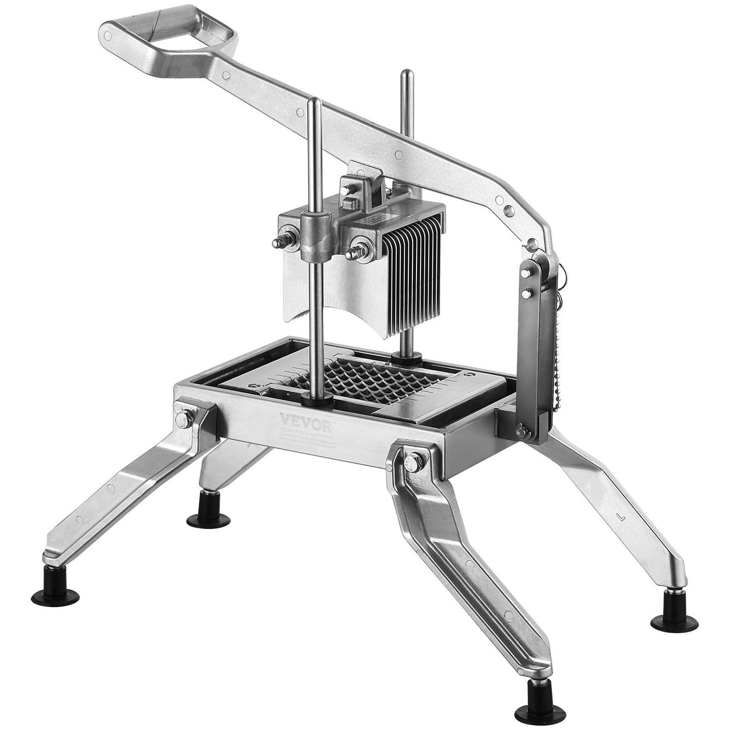 Commercial Vegetable Slicer, 3/8 and 3/16 inch Tomato Slicer, Stainless Steel and Aluminum Alloy Vegetable Cutter Slicer, Manual Tomato Slicer with Non-slip Feet, for Tomatoes, Onions, Potatoes