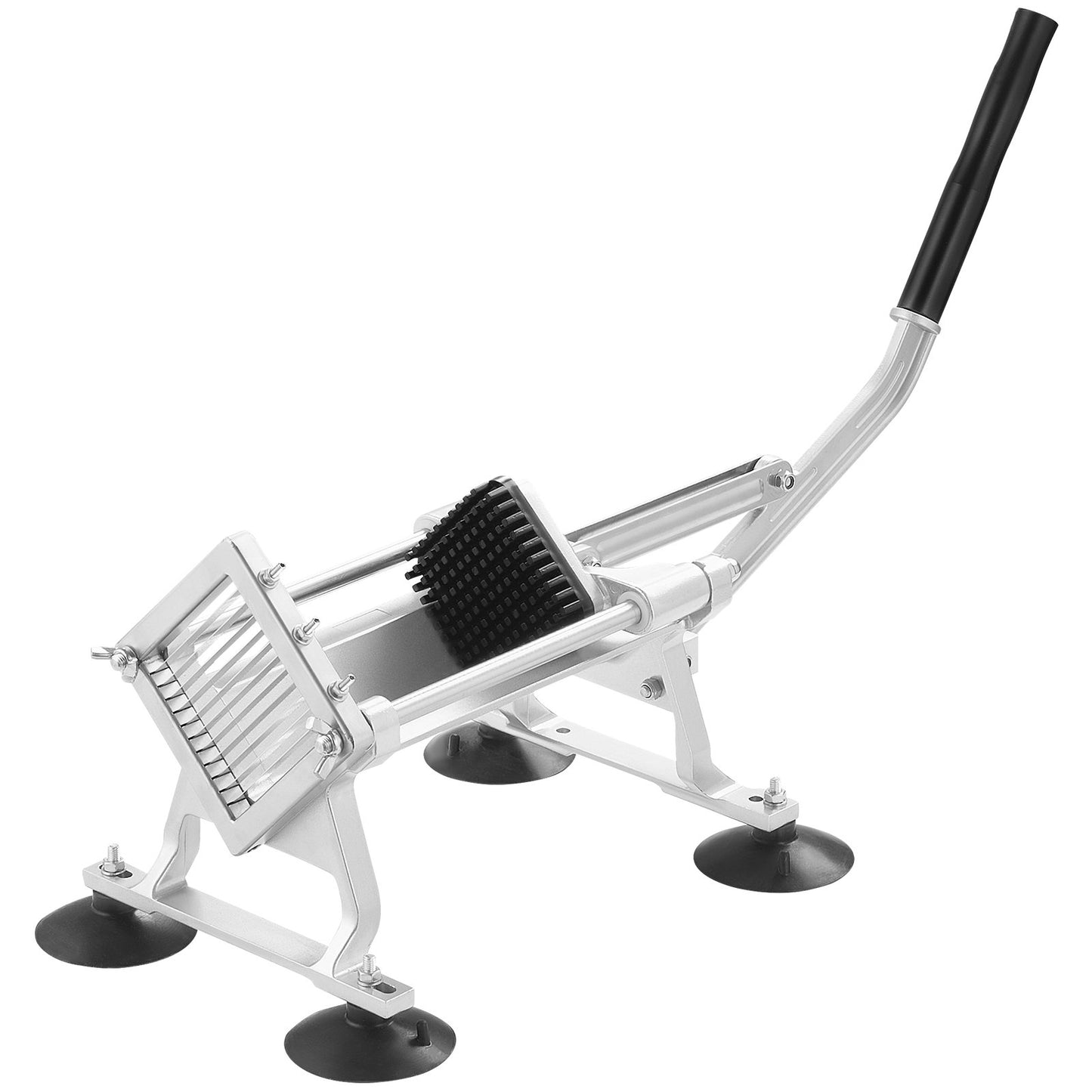 Commercial Vegetable Slicer, 1/4 inch Fruit Slicer, Stainless Steel and Aluminum Alloy Vegetable Cutter Slicer Machine, Manual Slicer with Non-slip Feet, for Radishes, Onions, Potatoes, Lemons