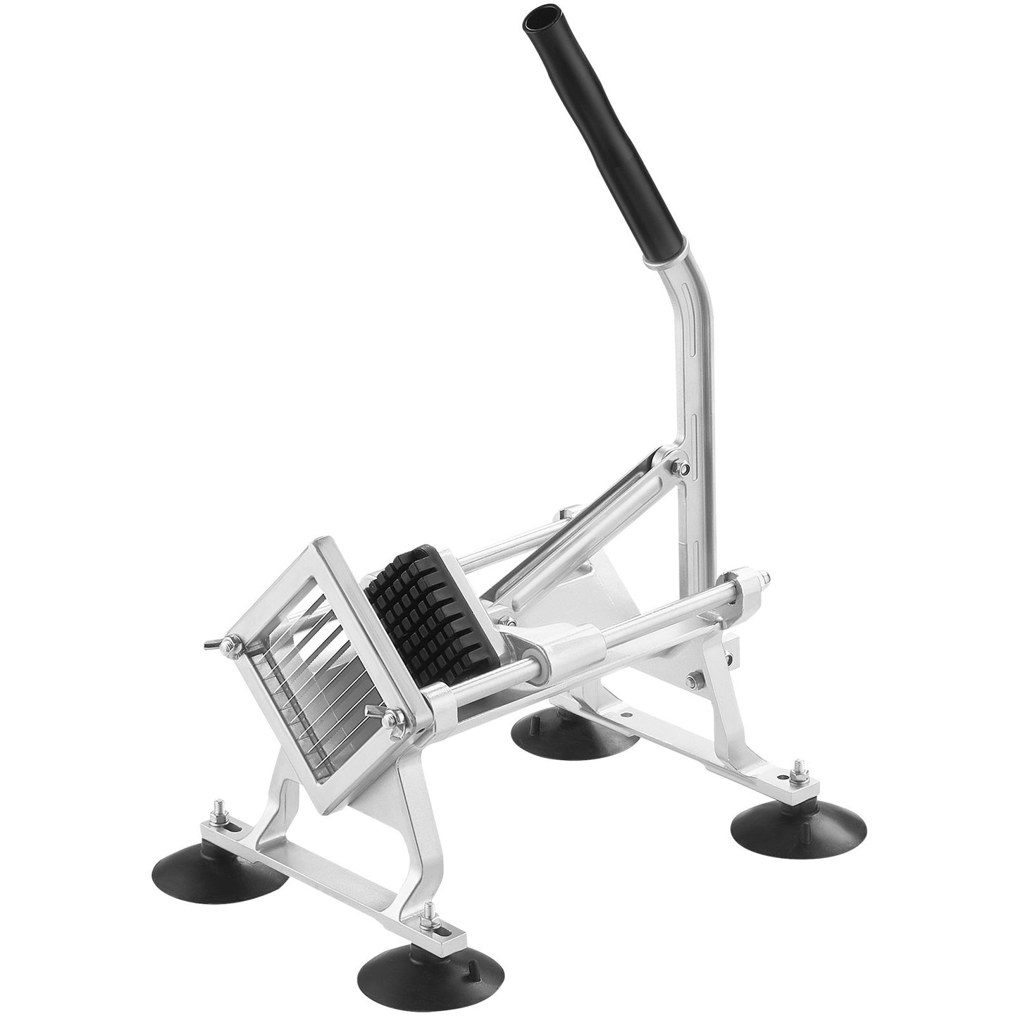 Commercial Vegetable Slicer, 3/8 inch Fruit Slicer, Stainless Steel and Aluminum Alloy Vegetable Cutter Slicer Machine, Manual Slicer with Non-slip Feet, for Radishes, Onions, Potatoes, Lemons