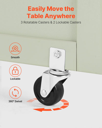 Folding Sewing Table, Multipurpose Sewing Machine Table with Compact Design, Wheels, Wooden Pegs, Storage Trays and Shelf, Magnetic Door Lock, Craft Station and Side Desk for Home, Light Green