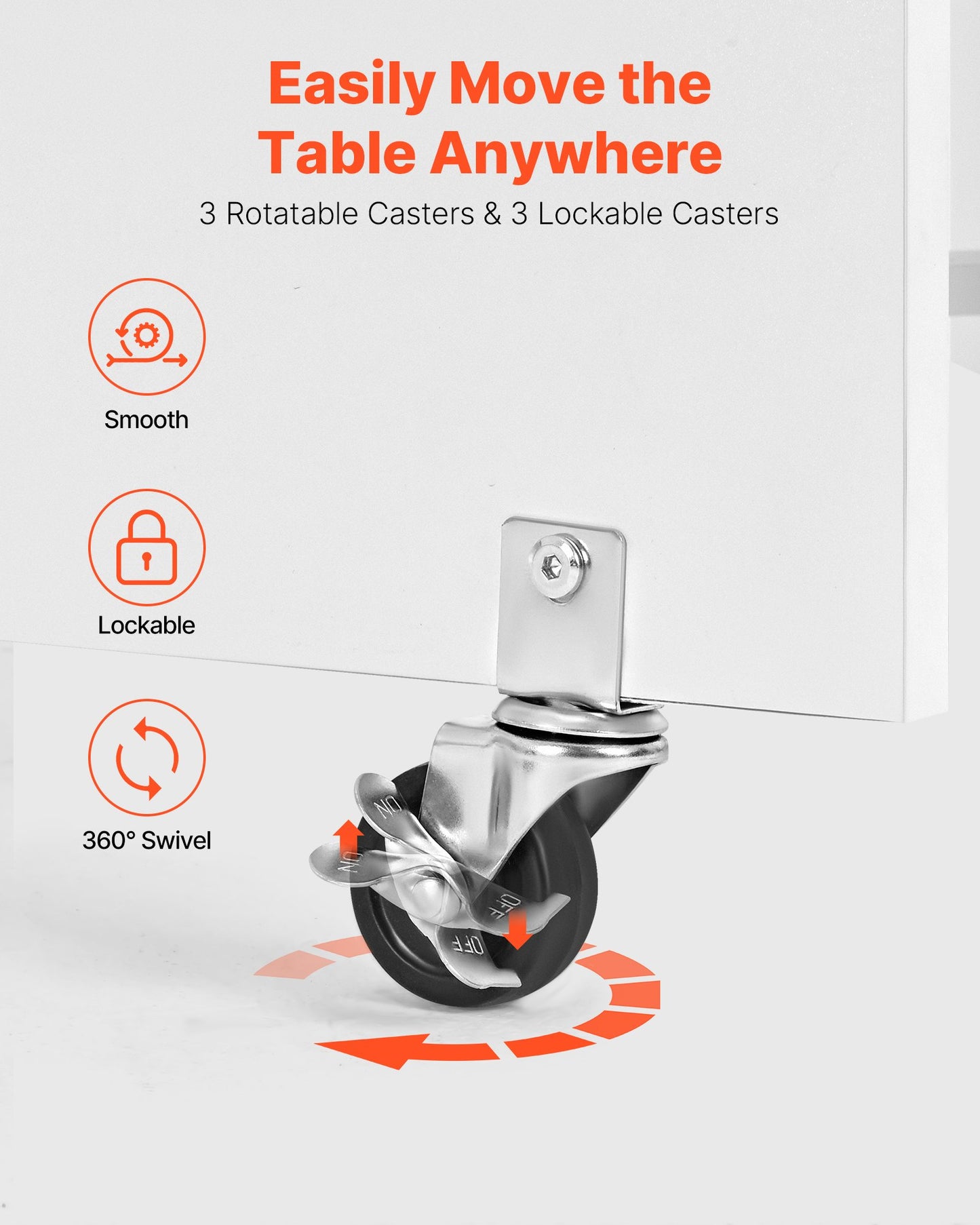 Folding Sewing Table, Multipurpose Sewing Machine Table with Cabinet, Compact Design, Wheels, Wooden Pegs, Storage Trays and Shelf, Magnetic Door, Craft Station and Side Desk for Home, White