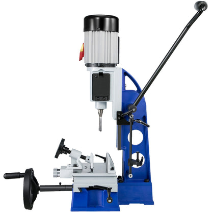 Woodworking Mortise Machine, 373 W(1/2 HP) 1400RPM Powermatic Mortiser, With Movable Work Bench Benchtop Mortising Machine, For Making Round Holes Square Holes Or Special Square Holes In Wood