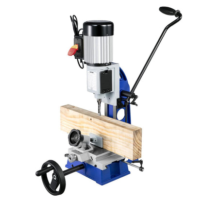 Woodworking Mortise Machine, 373 W(1/2 HP) 1400RPM Powermatic Mortiser, With Movable Work Bench Benchtop Mortising Machine, For Making Round Holes Square Holes Or Special Square Holes In Wood