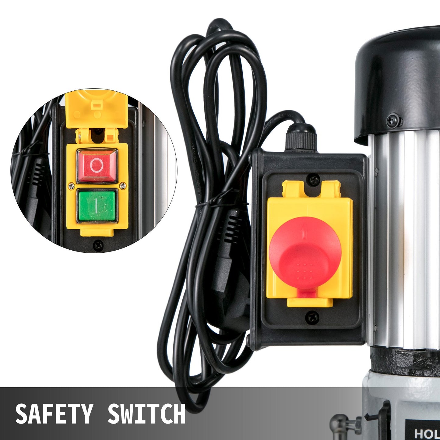 Woodworking Mortise Machine, 750W 2800RPM Powermatic Mortiser, Hollow Mortise With Chisel Bit Sets, Benchtop Mortising Machine, For Making Round Holes or Square Holes In Wood