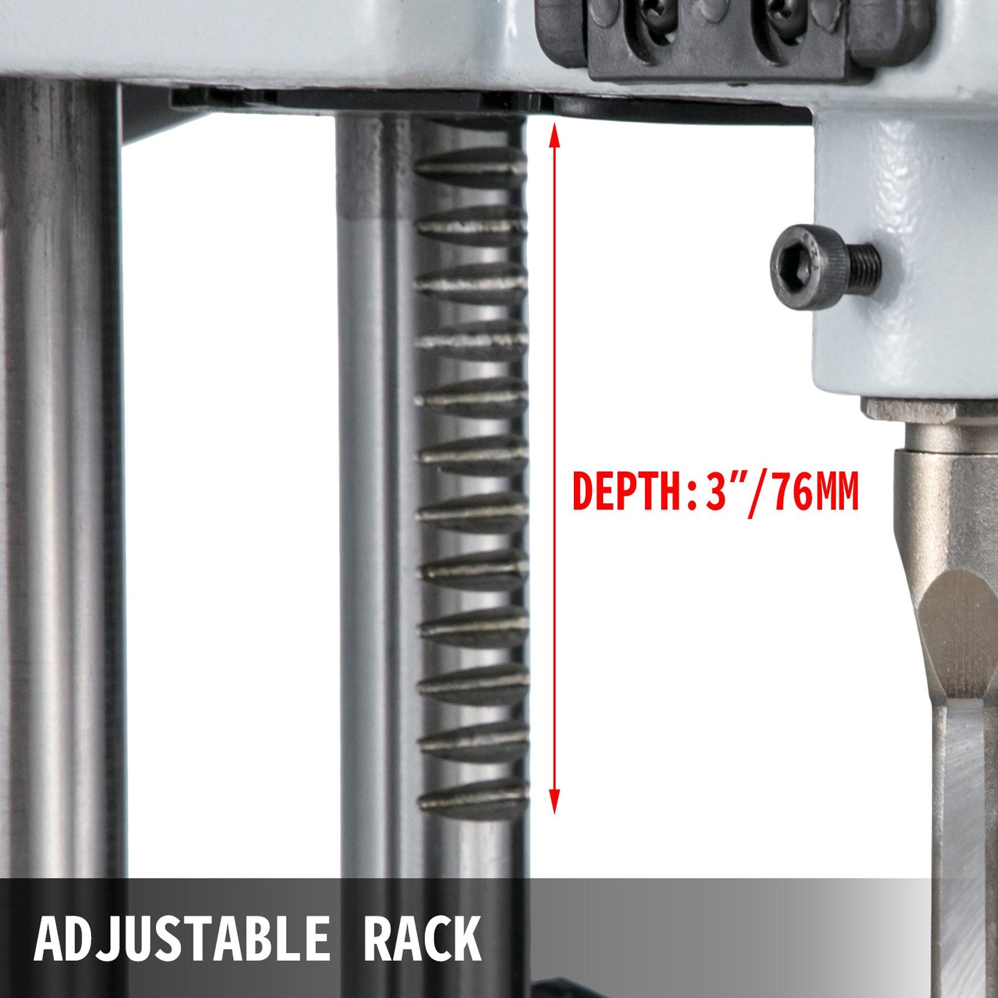 Woodworking Mortise Machine, 750W 2800RPM Powermatic Mortiser, Hollow Mortise With Chisel Bit Sets, Benchtop Mortising Machine, For Making Round Holes or Square Holes In Wood