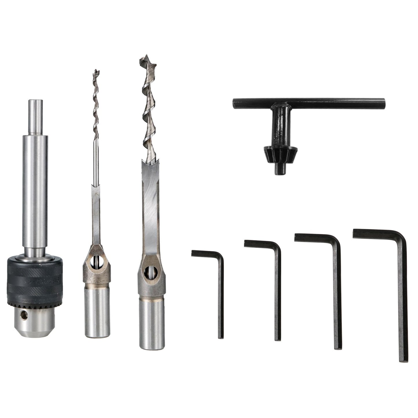 Woodworking Mortise Machine, 750W 2800RPM Powermatic Mortiser, Hollow Mortise With Chisel Bit Sets, Benchtop Mortising Machine, For Making Round Holes or Square Holes In Wood