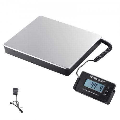 Digitale Versandwaage, Briefwaage 199,6 kg x 48 g, AC/DC-Gehäuse, LCD-Display