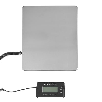 Digitale Versandwaage, Briefwaage 199,6 kg x 48 g, AC/DC-Gehäuse, LCD-Display