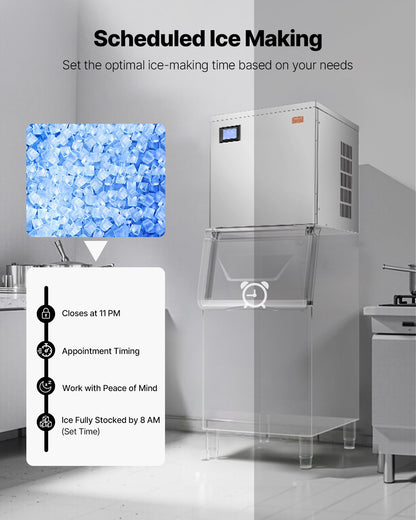 Commercial Ice Maker 550 lbs/Day Self-Cleaning Ice Machine - Head Only