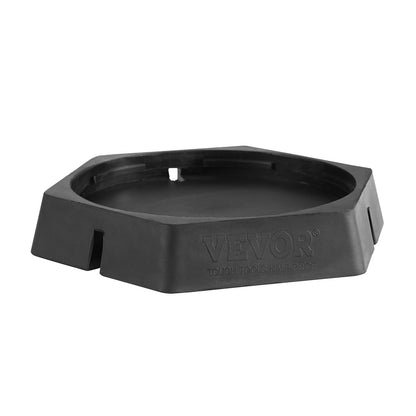 Wohnmobil-Nivellierfüße, runde 9-Zoll-Fußstützen, fest montierte Stützfüße, Gummistützen, Tragfähigkeit 5000 lbs pro Stützfuß, für Sattelauflieger, Wohnwagen, Wohnmobile der Klasse A/C (4er-Pack)