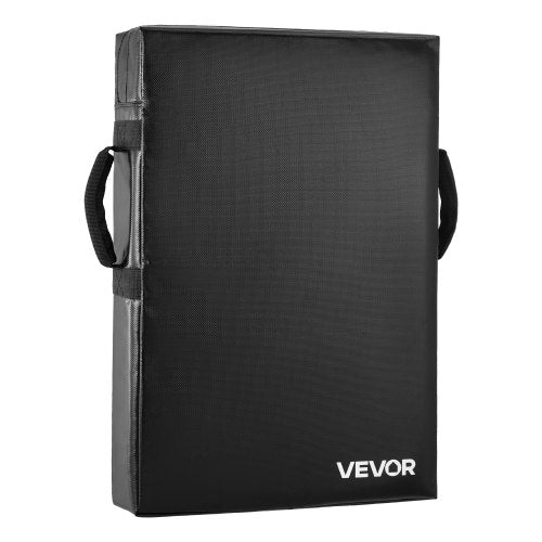 Football Blocking Dummy, 24x16 in Blocking Pads, Kick Shield Pad with Handles, High-Density Sponge Tackle Dummies, Heavy Duty Training Equipment for Basketball Hockey Lacrosse, Black, 1PCS