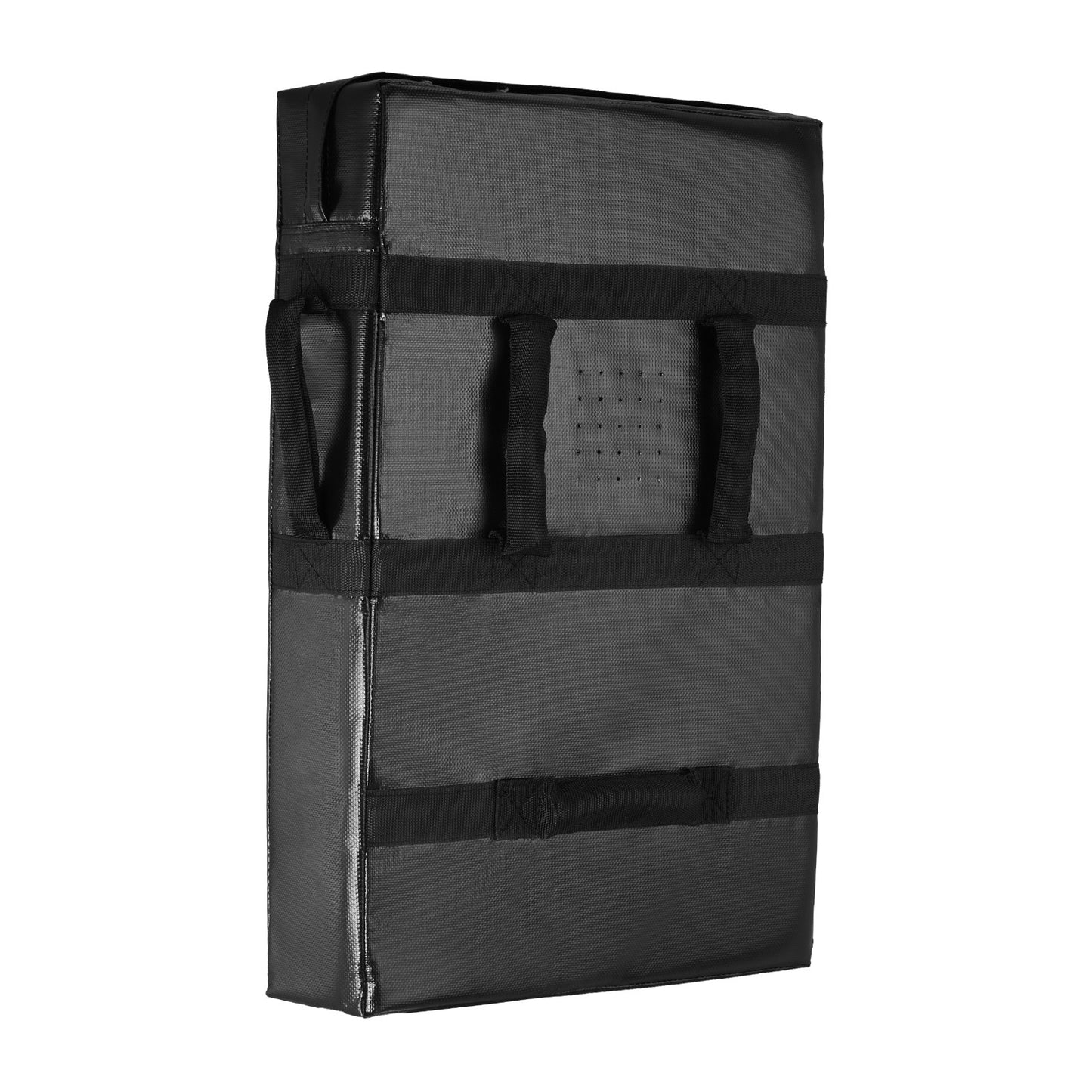 Football Blocking Dummy, 24x16 in Blocking Pads, Kick Shield Pad with Handles, High-Density Sponge Tackle Dummies, Heavy Duty Training Equipment for Basketball Hockey Lacrosse, Black, 1PCS