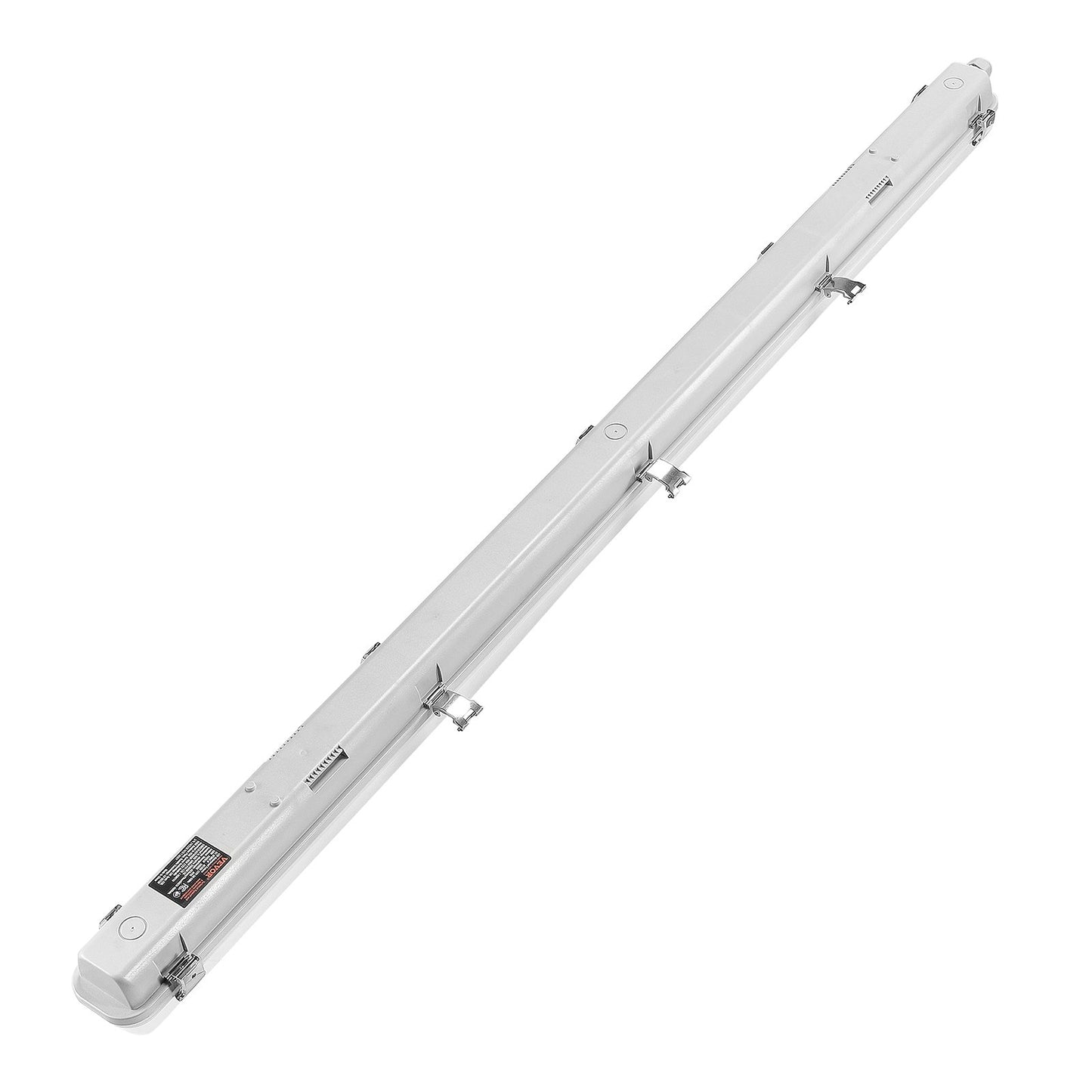 1270 mm / 4 Fuß LED-Dampfschutzleuchte, 60 W, 7400 lm, 5000 K, IP65 wasserdicht, für Außen- und halboffene, kalte Umgebungen wie Parkplätze, Lagerhallen, Kühlräume und Autowaschanlagen, 4er-Pack