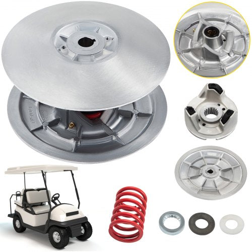Golf Cart Secondary Driven Power Clutch Kit Metal Surface Drive Clutch 1985-2007 Driven Clutch Kit Compatible with Yamaha Low End G2-G28 Golf Cart (with Spring)