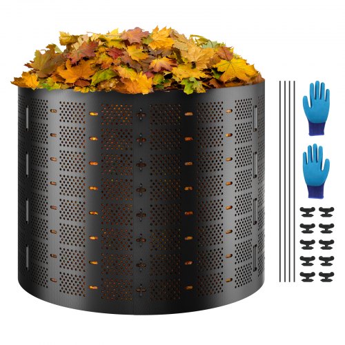 Compost Bin 832.8 L, Outdoor Expandable Composter, Easy to Setup & Large Capacity Composting Bin, Fast Creation of Fertile Soil