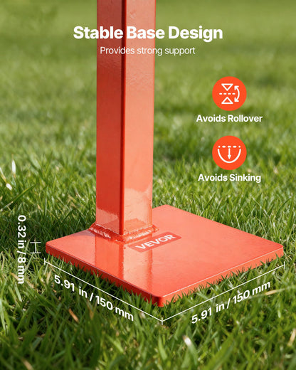 78 cm T-Pfostenzieher, Hochleistungs-Zaunpfostenzieher mit 109,2 cm Hebekette, rostbeständiger Stahl, arbeitssparendes Werkzeug zum Entfernen von T-Pfosten für runde Zaunpfosten, Schilderpfosten und Baumstümpfe