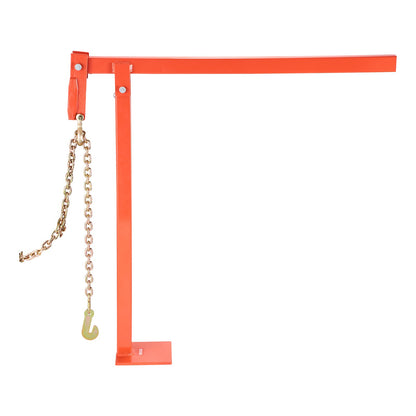 78 cm T-Pfostenzieher, Hochleistungs-Zaunpfostenzieher mit 109,2 cm Hebekette, rostbeständiger Stahl, arbeitssparendes Werkzeug zum Entfernen von T-Pfosten für runde Zaunpfosten, Schilderpfosten und Baumstümpfe
