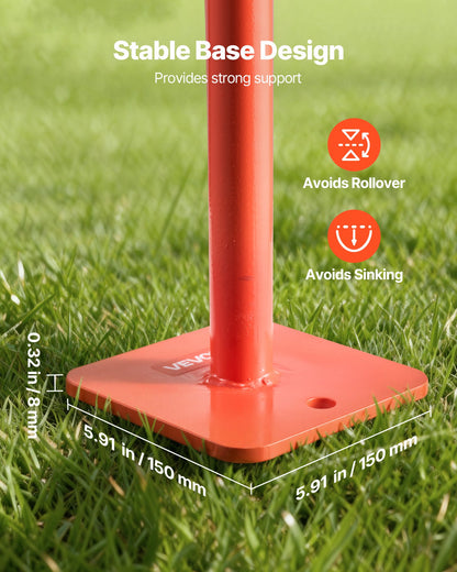 T-Pfostenzieher (91,4 cm), robuster Zaunpfostenzieher aus Stahl, Tragkraft 300 kg, arbeitssparendes Werkzeug zum Entfernen von runden Zaunpfosten, Schilderpfosten und Baumstümpfen, Hebekette nicht im Lieferumfang enthalten