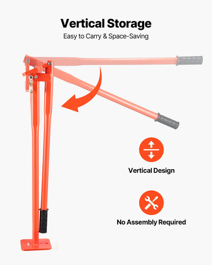 T-Pfostenzieher (91,4 cm), robuster Zaunpfostenzieher aus Stahl, Tragkraft 300 kg, arbeitssparendes Werkzeug zum Entfernen von runden Zaunpfosten, Schilderpfosten und Baumstümpfen, Hebekette nicht im Lieferumfang enthalten
