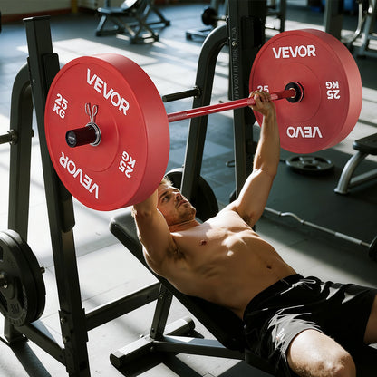 120cm Barbell Bar, Fit 2-Inch Weight Plates, Barbell Bar with Knurled Grip for Strength Training, Weightlifting, Squat, Deadlift, Bench Press, Curl, Overhead Press, 550lbs/226kg Capacity