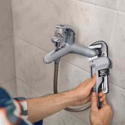 Rohrzange, 14" Aluminium-Rohrzange (gerade), automatische Backenverstellung, verstellbare Rohrzange, leicht zu transportieren, ergonomischer Griff, Aufhängevorrichtung, für Wasserleitungen, Autoreparaturen