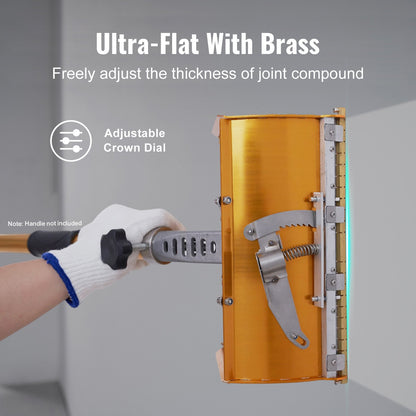 Drywall Flat Box, 10-Inch Wide Quick Clean, Aluminum Finishing Mud Box for Plasterboard, Wallboard, Sheetrock, Bonus Mudguard, Extra 2 Stainless Steel Blades (10/12-Inch)