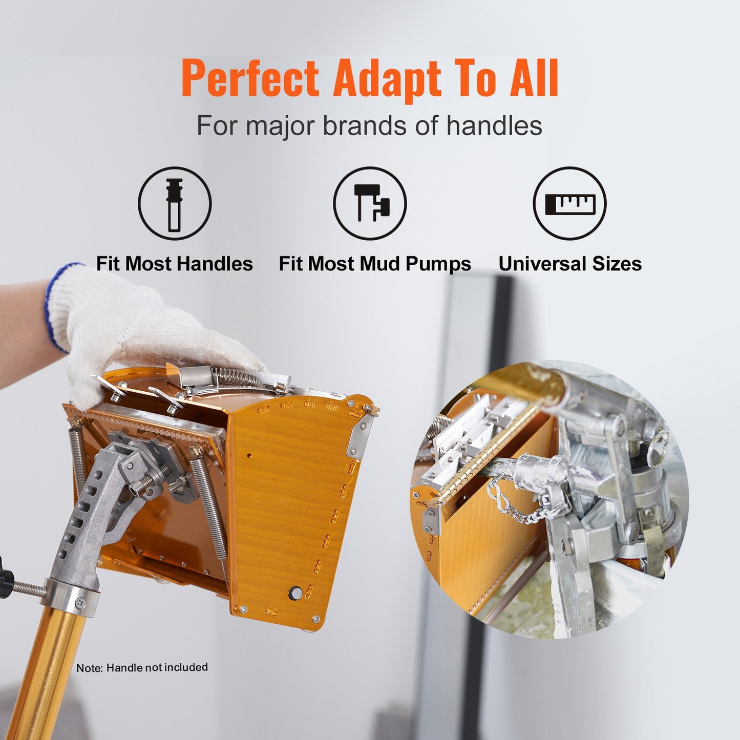 Drywall Flat Box, 10-Inch Wide Quick Clean, Aluminum Finishing Mud Box for Plasterboard, Wallboard, Sheetrock, Bonus Mudguard, Extra 2 Stainless Steel Blades (10/12-Inch)