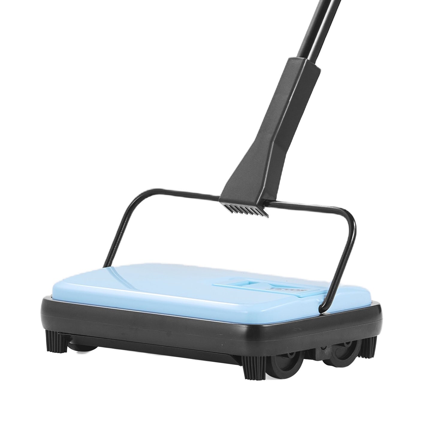 Carpet Sweeper Manual, Floor Sweeper with 300 ml Dustbin Capacity Easy to Empty, 17 cm Cleaning Width for Home Office Carpets Pet Hair Dust, Blue